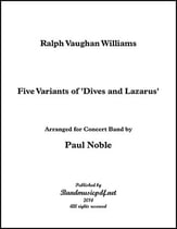Five Variants of Dives and Lazarus Concert Band sheet music cover